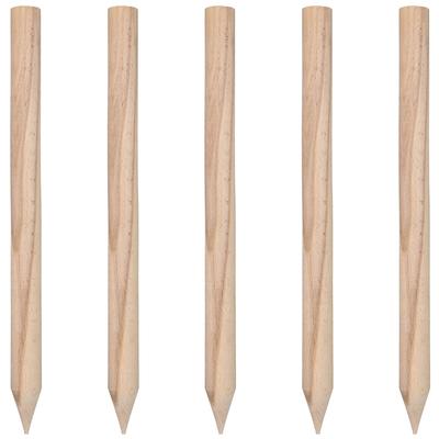 Kotarbau® Geodezyjne Drewniane Wbijaki Bukowe Podpora Do Pomidorów, Warzyw, Drzew, 40 Cm, Zestaw 5 Sztuk