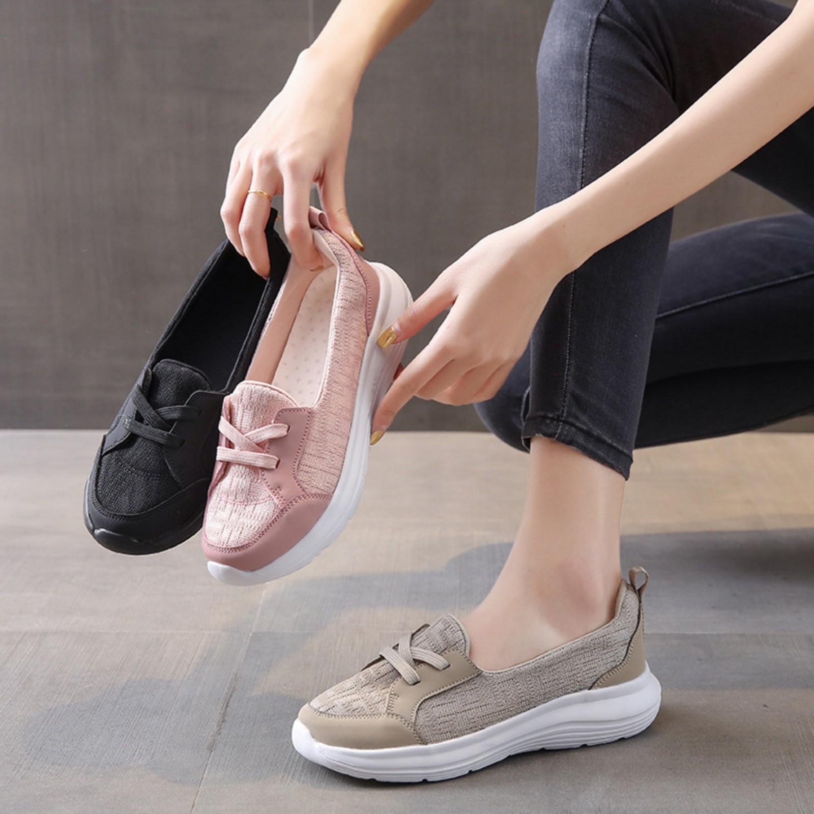

Women s Casual Low-top Flat Walking Shoes 37 хакі