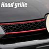 Reflektierender Streifen Autoaufkleber, Auto Frontgrill Rot Wasserdicht Autozubehör, Auto Außenteile