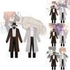 Comfortable Anime Cosplay Outfits For Gamers Bungo Stray Dogs Dazai Chuuya Soft Fabric