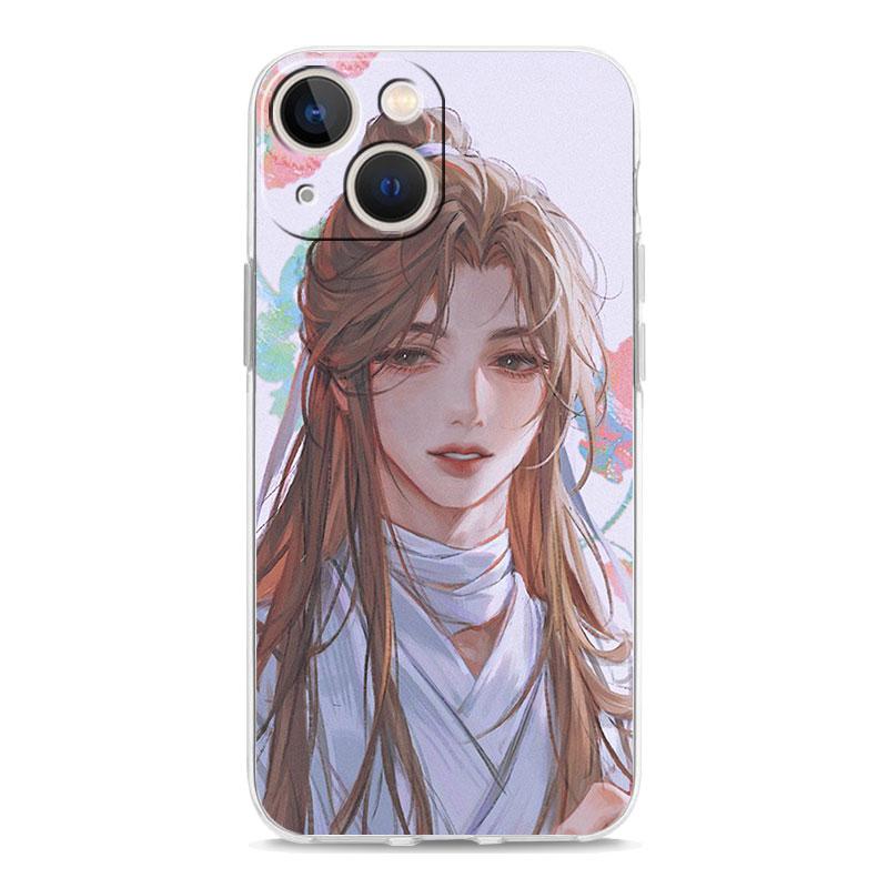 TGCF Heaven Official's Blessing Luxuriöse transparente Telefonhülle für iPhone 14 13 12 11 Pro Max XS X XR SE 7 8 Plus TPU Clear Cover