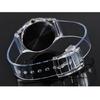 Good Sport Band PVC New Women Transparent Analog Stainless Steel Wrist Watch Watches Quartz