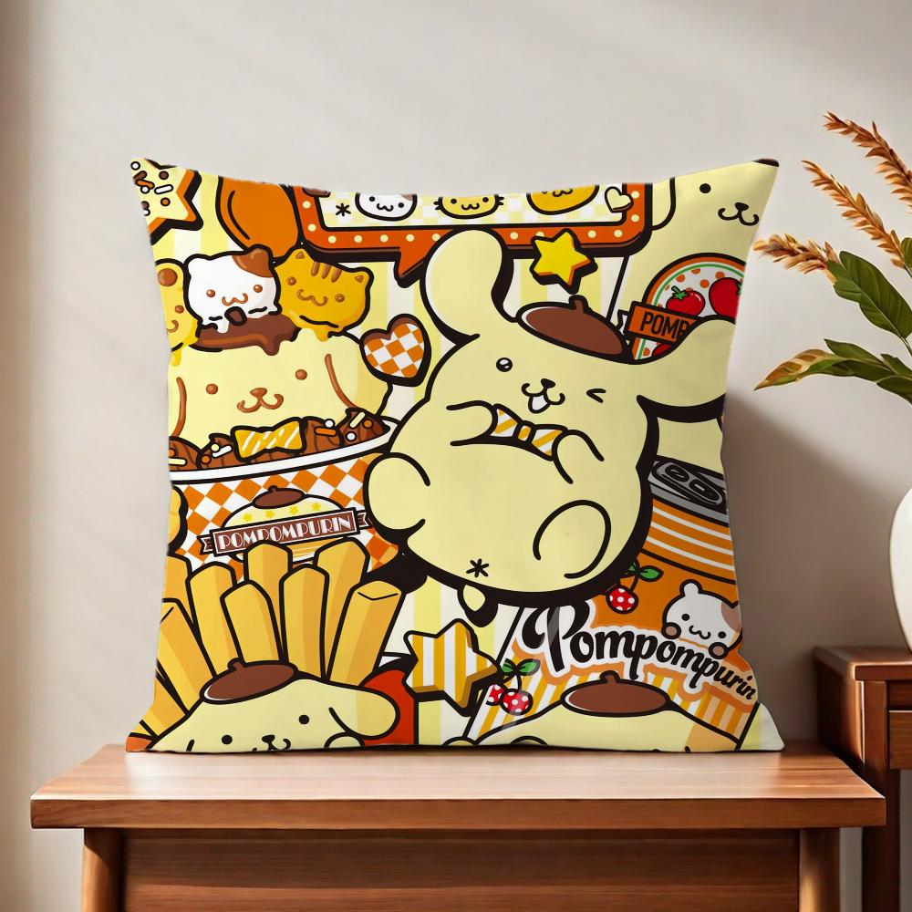 PPom CUTE PPom PPurin cushion cover For Pillow Printing Sofa Decoration Home Car Room Coffee Shop Office Nordic Simplicity