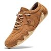 New 2025 Fashion Handmade Leather Casual Men Shoes Design Fall Sneakers Man Loafers Breathable Soft Flat Shoes Driving Shoes