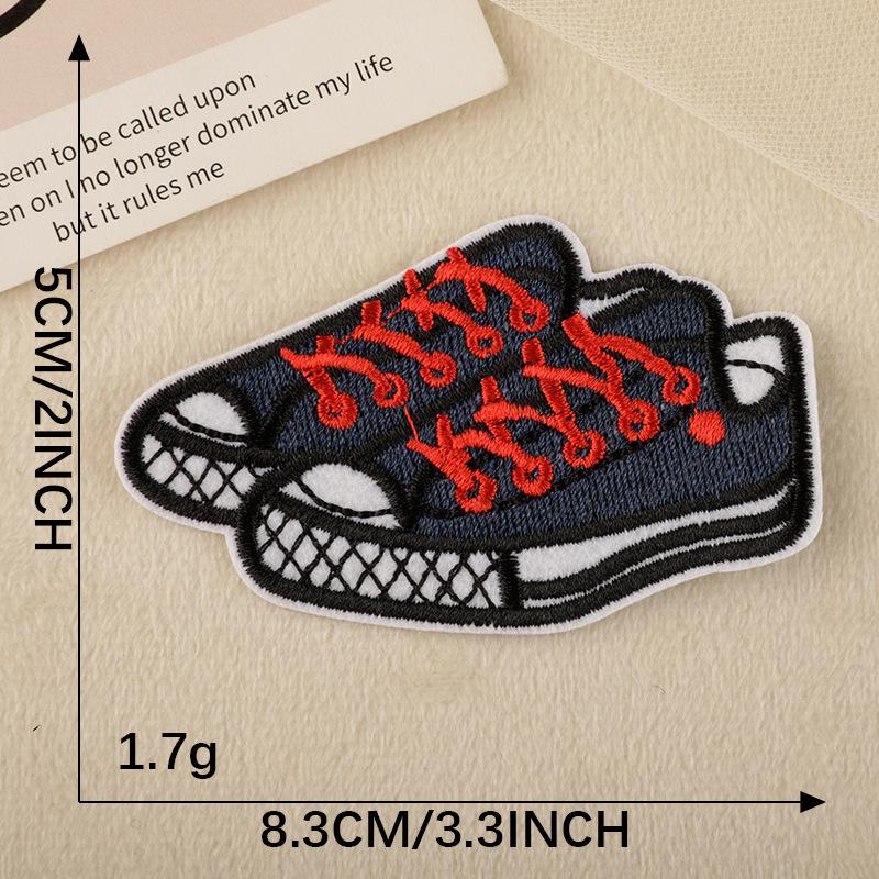 Cartoon Letter Embroidery Iron-On Patch for Shoes and Scrapbooks