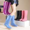 New Version of Fashionable Women's Waterproof Rain Shoes Versatile Trend Comfortable Wear-resistant Warm Water Shoes Camping