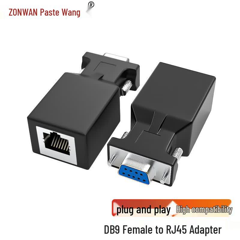 ZONWAN DB9 to RJ45 RS232 Serial Port Adapter