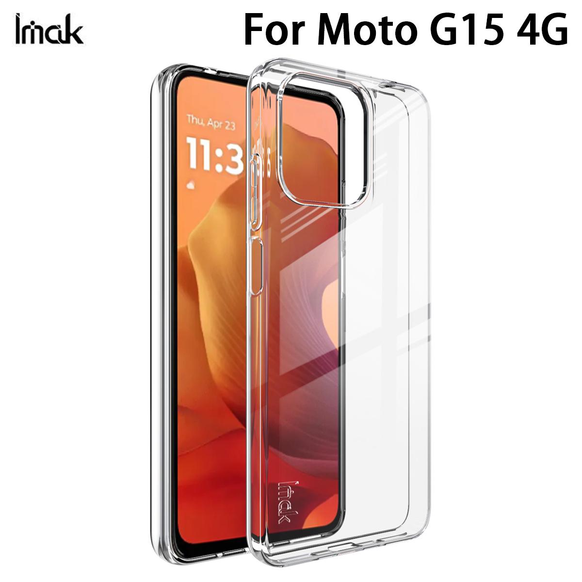 

For Moto G15 4G Phone Case IMAK Soft Slim Case UX-10 Series Moto G15 4G чорний