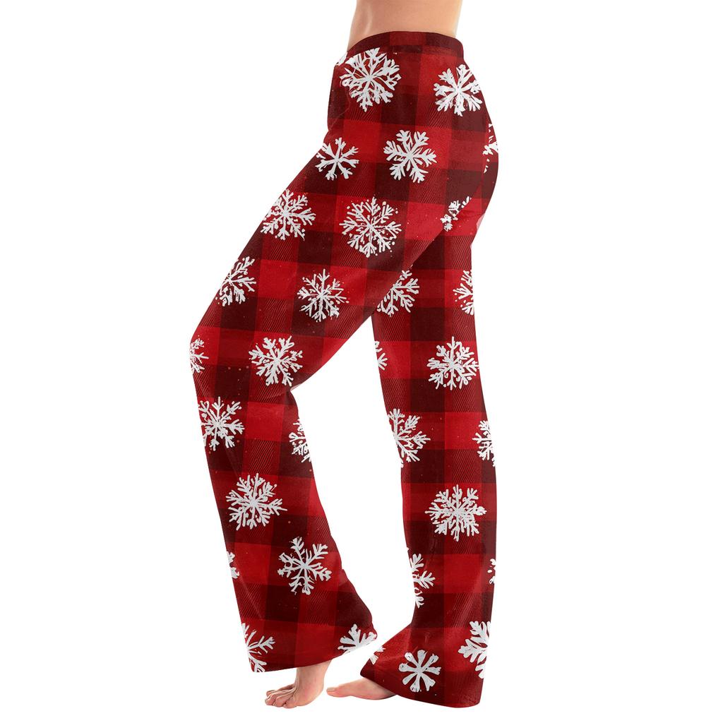Women's Casual Fashion Women's Sports Home Christmas Pajama Pants Long Pants