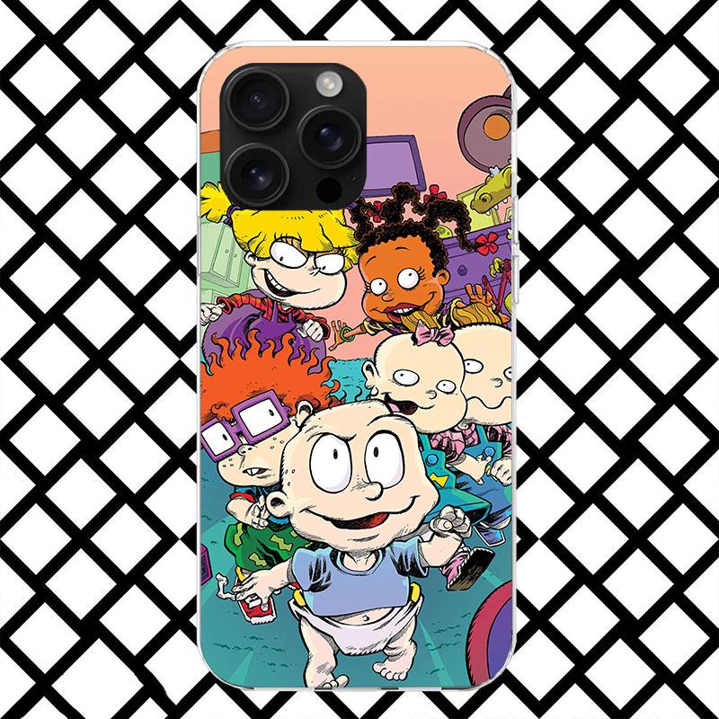 

Cartoon R-Rugrat Phone Case for iPhone 17 Air 16 16E 15 14 Plus 13 Mini 12 11 Pro Max 7 8 + SE 2020 Soft Cover Fundas 17 Air 16 iPhone 14 Plus