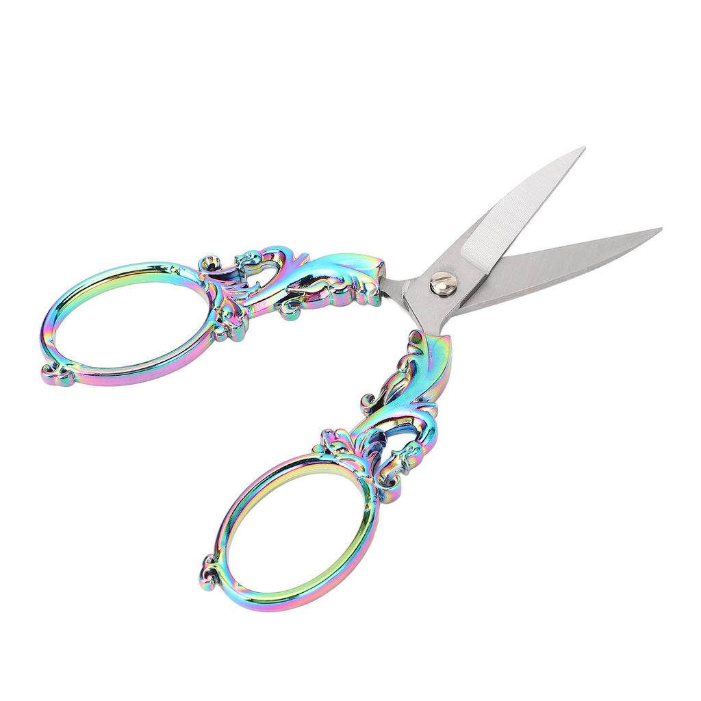 Sewing Embroidery Scissors Multifunctional Vintage European Stainless Steel Stitch Scissors