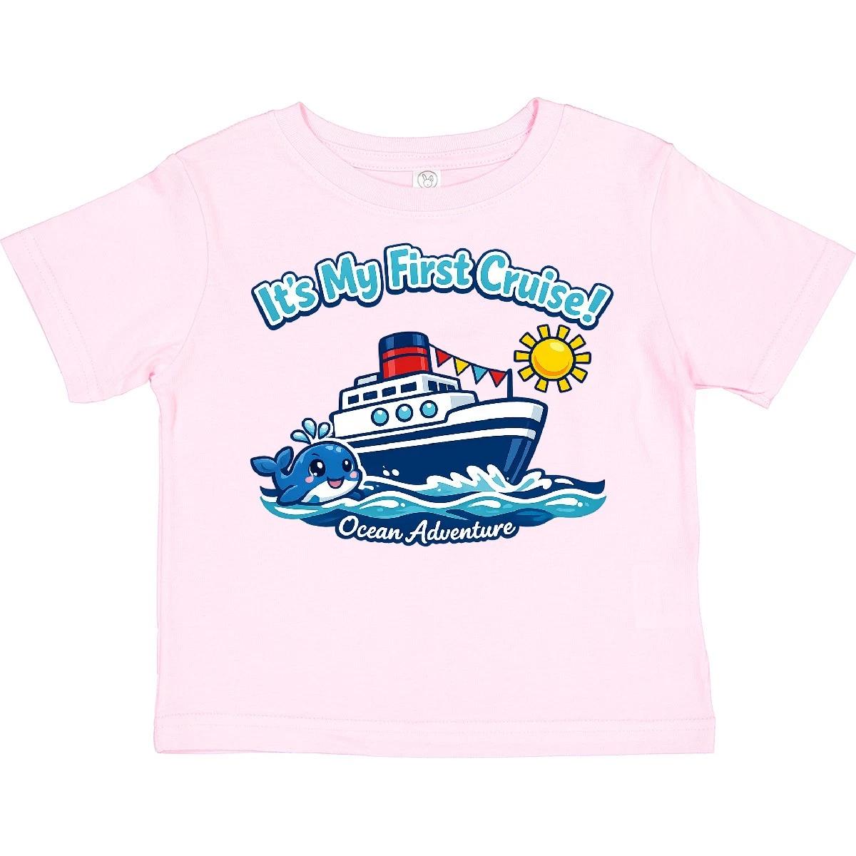 Inktastic It s My First Cruise Toddler kids boys T-Shirt Outfit Kids Cute Vacation Summer 110