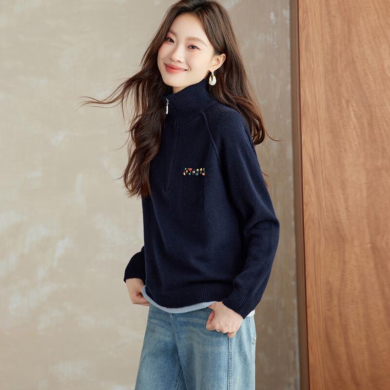 Женский вязаный свитер Srcr из 100% шерсти, имитирующий двойку XL