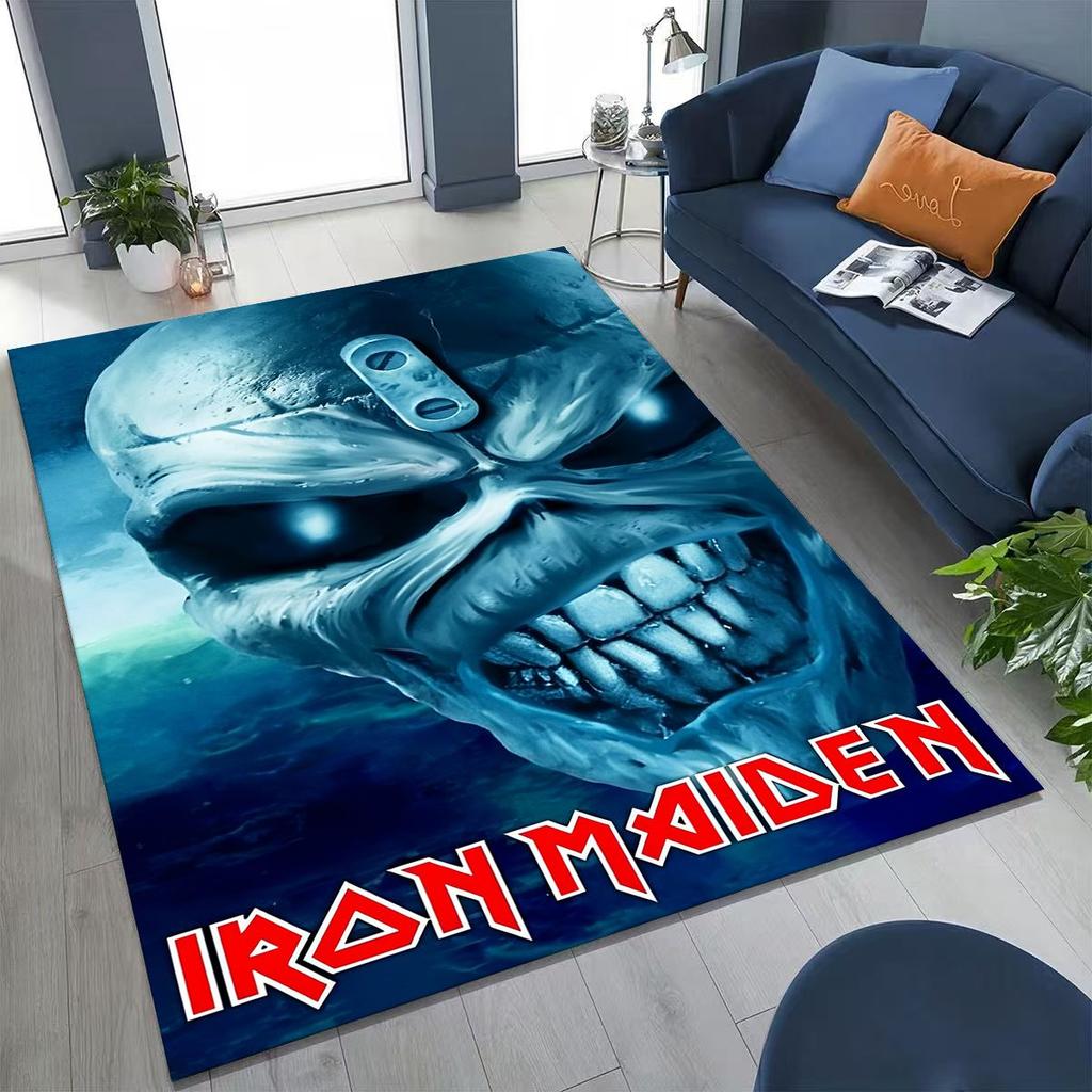 3D I-Iron-Maidens Music Band Art Carpet Rug for Bedroom Living Room Sofa Home Doormat Decor,Large Kids Non-slip Floor Mat
