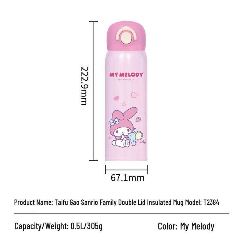 TAFUCO Sanrio Kids Insulated Water Bottle