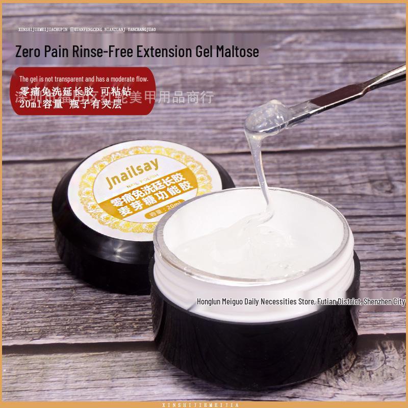 Zero Pain Japanese Light Therapy Gel: Super Strong No-Wash Diamond Strengthening Sealer for Manicures.