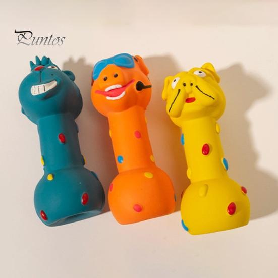Kauspielzeug für Hunde aus Latex, robust, bissfest, Hantel-Kauspielzeug, Reinigung der Mundgesundheit, Vorbeugung von Zahnstein, lustiges Hundespielzeug für mittelgroße und große Rassen