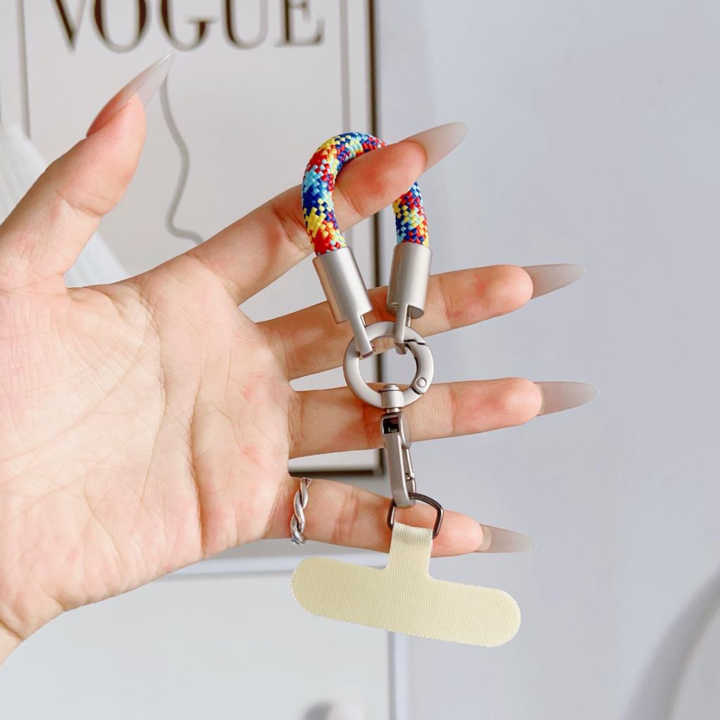 Modisches und personalisiertes Mini-Handy-Lanyard, kurzes Ring-Lanyard, Schlüsselanhänger-Anhänger, Ring-Anti-Verlust-Lanyard