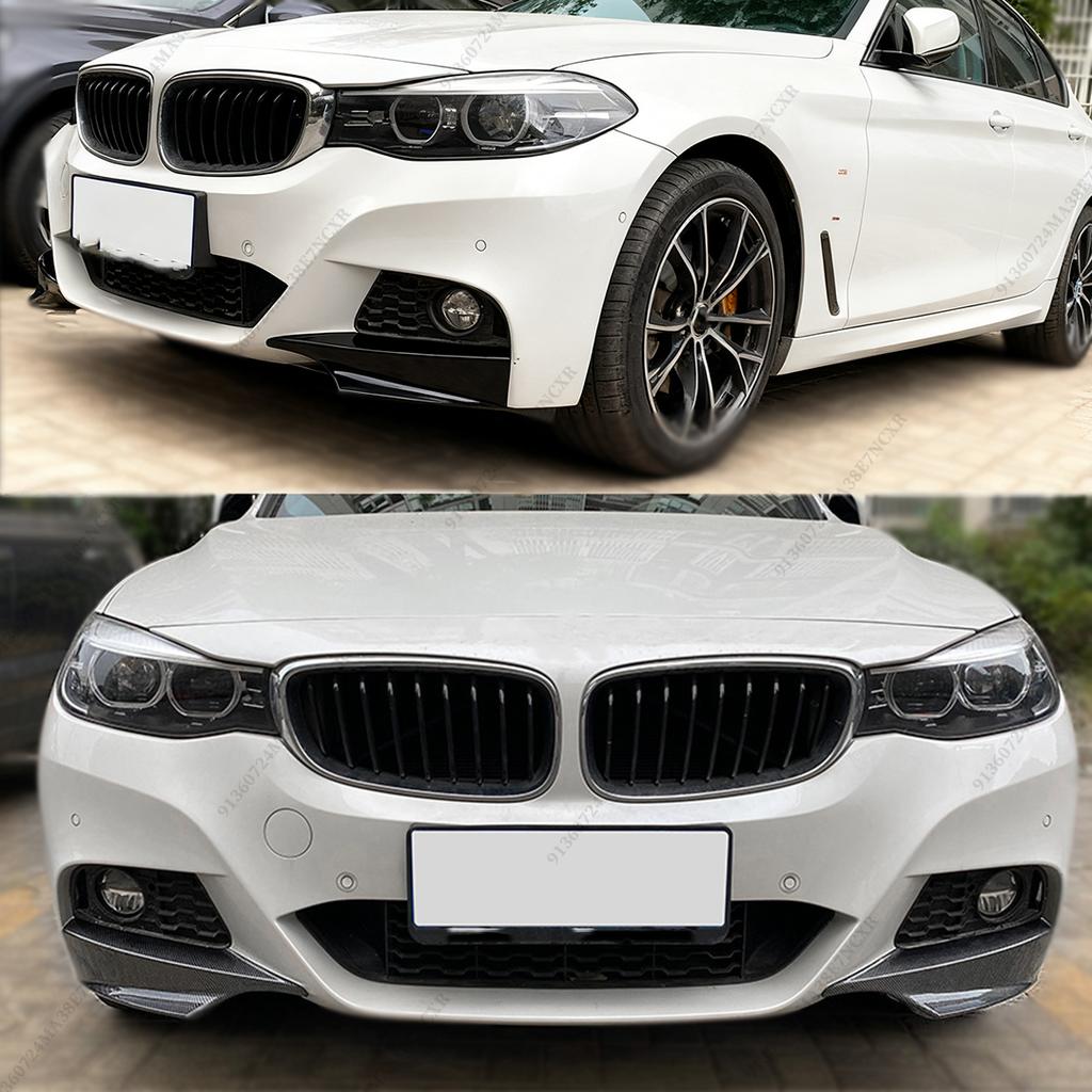 For BMW 3 Series GT F34 2013-2020 M Sport Version Tuning Accessories Front Splitter Bumper Lip Air Deflector Decoration Tuning