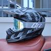 ORZ-F16-DOT Approved Off Road Motocross Helmet with Goggles, High Strength ABS Lightweight Shockproof All Terrain Safety Gear