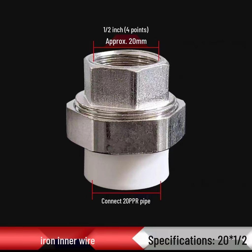 PPR Měď Železo Šroubení, Vnitřní & Vnější Závit, 20-110mm, Oboustranný PPR Železný Konektor
