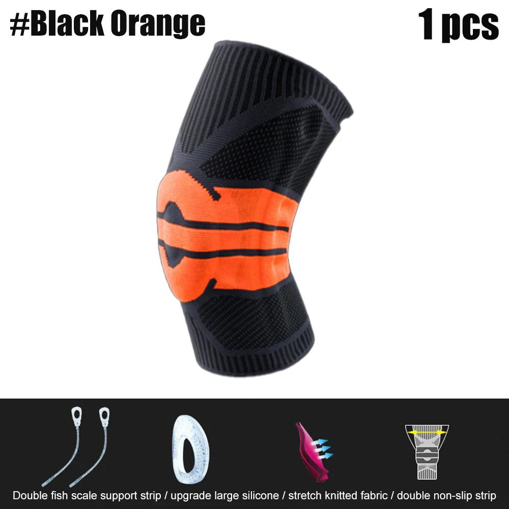 Silicone Full Knee Brace Strap Patella Medial Support Dropshipping Compression Protection Sports Fitness Pads Running Basketball