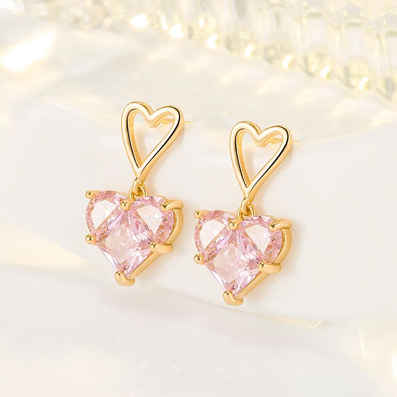 New 925 Sterling Silver Earrings Fashion AAA Zircon For Women Exquisite Student Girlfriend Jewelry Accessories Wedding Party