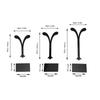 3pcs Acrylic Material Acrylic Earring Display Stand Ear Stud Display Stand  Home Display