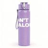 1PC Don't Be Jealous Faded Text 750ml Color Plastic Sports Water Bottle Leakproof Flip Straw Lid Suitable for Sports Office Home Use