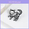 Creative Cartoon Personality Skull Cat Brooch Adorable Animal Style Pin For Everyone