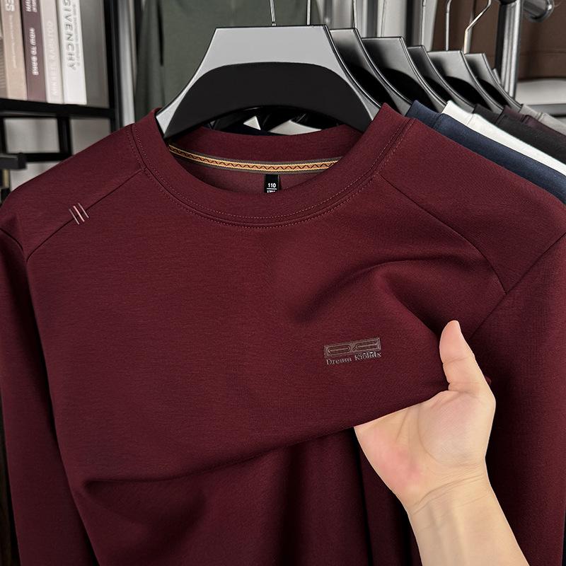 Men's Trendy Fleece-Lined Winter Pullover Hoodie - Casual Warm Round Neck Design