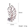 Shining Princess Fashion Exquisite Rhinestone Hollow Leaf Brooch Clothing Accessories Brooch Pin Jewelry Banquet Brooch Pin