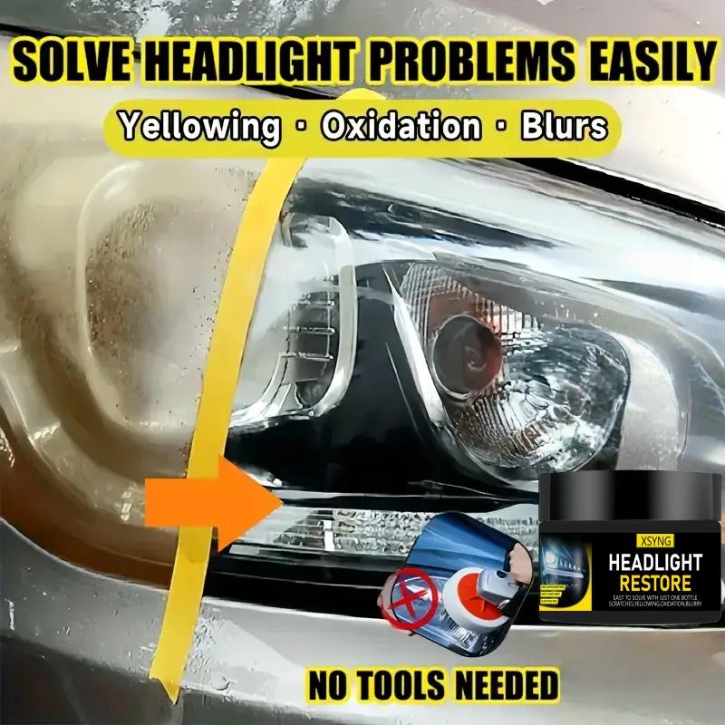 Automotive Headlight Repair Agent-removes Yellowing,oxidation,and Haze-lens Polishing and Grinding Materials-effectively Improves Headlight Brightness