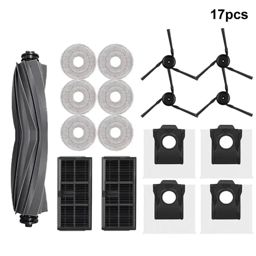 Replacement Robot Vacuum Accessories - Compatible with Dreame X40 Ultra/X40 Pro/L40 Ultra (HEPA Filter, Main Side Brushes, Mop Cloths, Dust Bags)