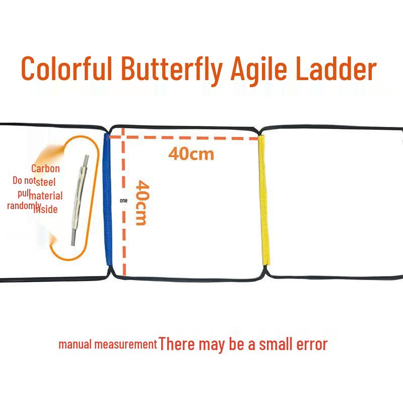 Foldable Agility Ladder 2x 10 Rung, 4 Meter