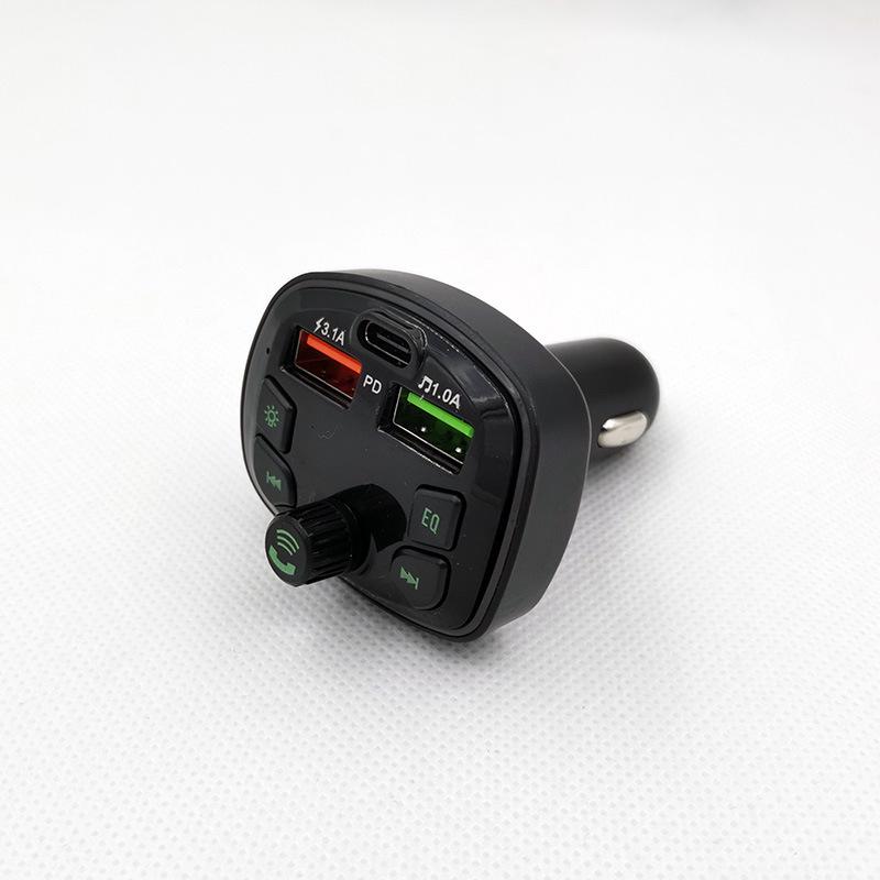 Q7 Colorful Ambient Light Car MP3 Player with Bluetooth Receiver & Multifunctional QC3.0 Fast Car Charger