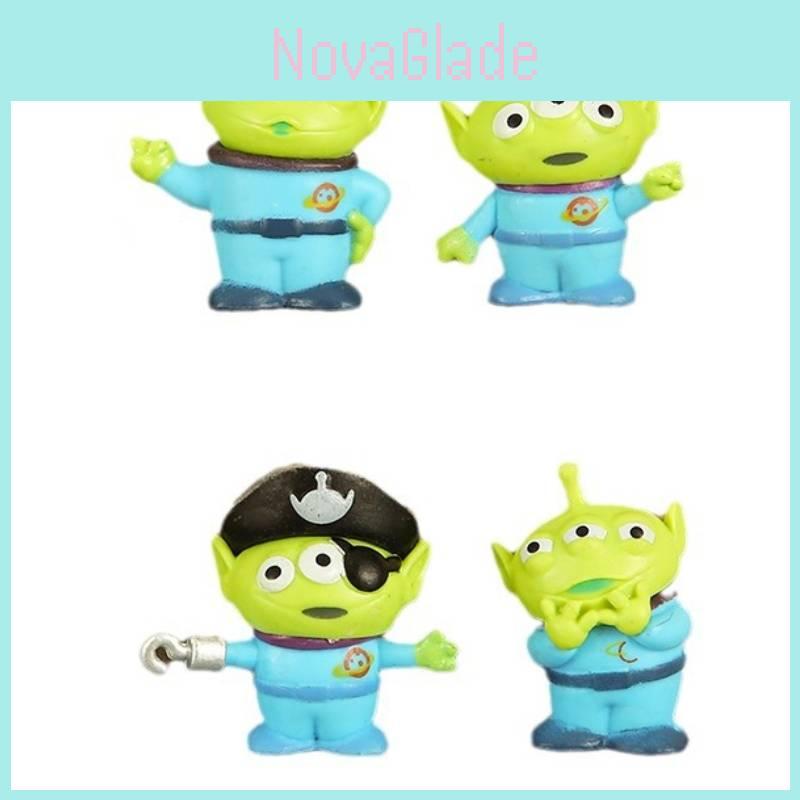 Set Of 6 Three-eyed Monster Anime Cartoon Alien Action Figures Toy Figurines