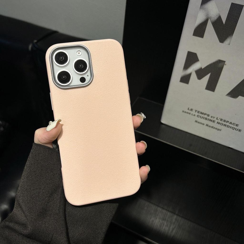 Lychee Pattern iPhone 16 Pro Drop-proof Case for Couples