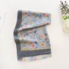 Breathable Silk Scarf Floral Print Long Wraps Portable Beach Shawl  for Women