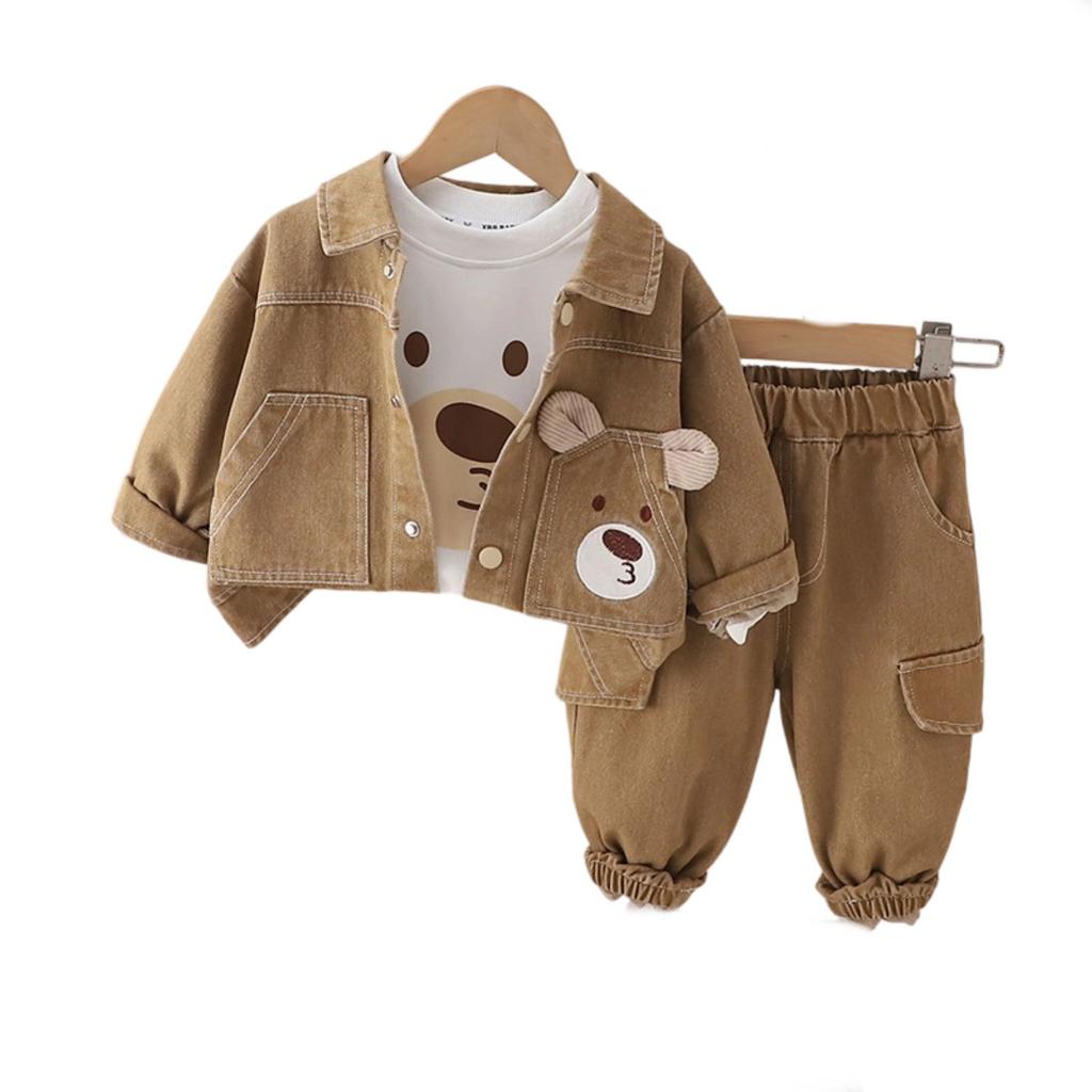 Kids Casual Long-Sleeve Set, Comfortable Daily Wear Outfits