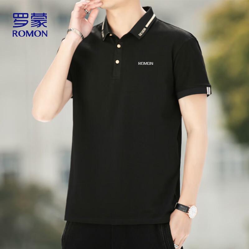 ROMON Men's Summer Polo Neck Short Sleeve T-Shirt LP5