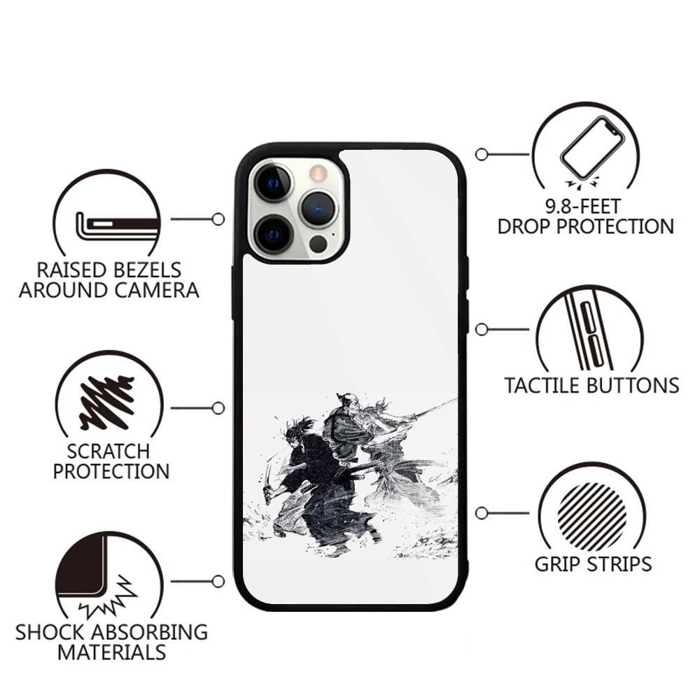 Vagabond Miyamoto Musashi Phone Case For iPhone 16,15,14,13,12,11,Plus,Pro,Max Mini Magsafe Magnetic Wireless Charging iPhone13mini