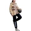 Li-Ning Anti-Wu Serie FW22 Buchstabenmuster Lammwollgefütterte Warme Baumwolljacke Herrenjacke Milchbraun AFDSA69-1