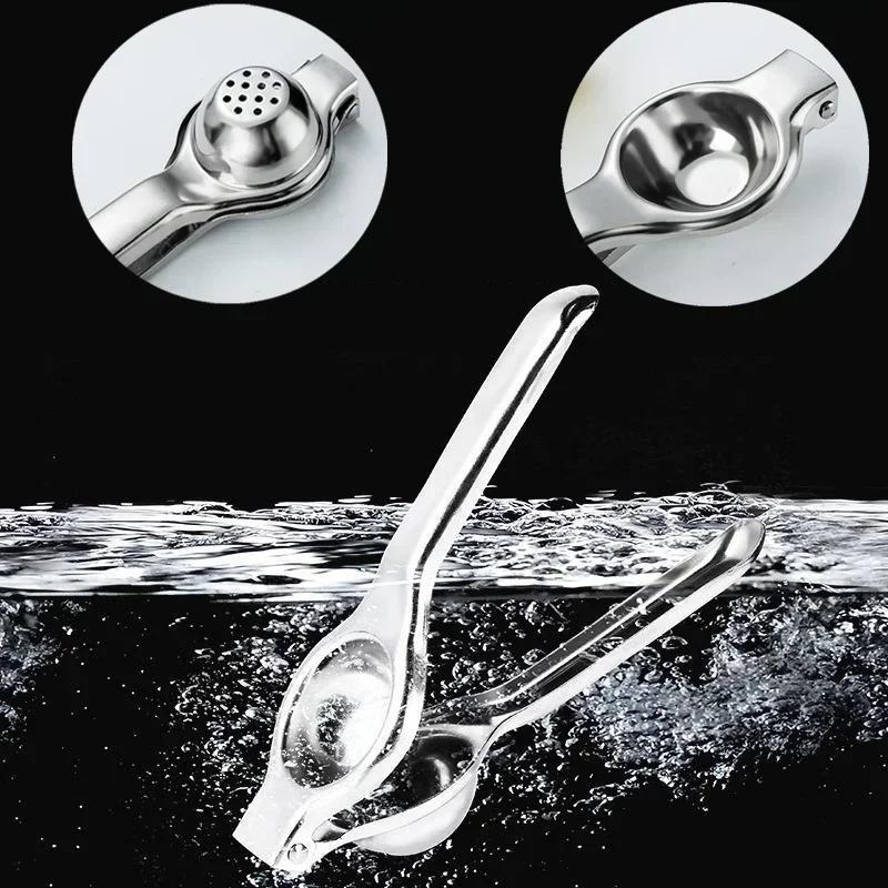 Stainless Steel Manual Juicer Multi Functional Portable Fruit Press Squeezer Orange Juicer Handheld Lemon Clip Fresh Juice Maker