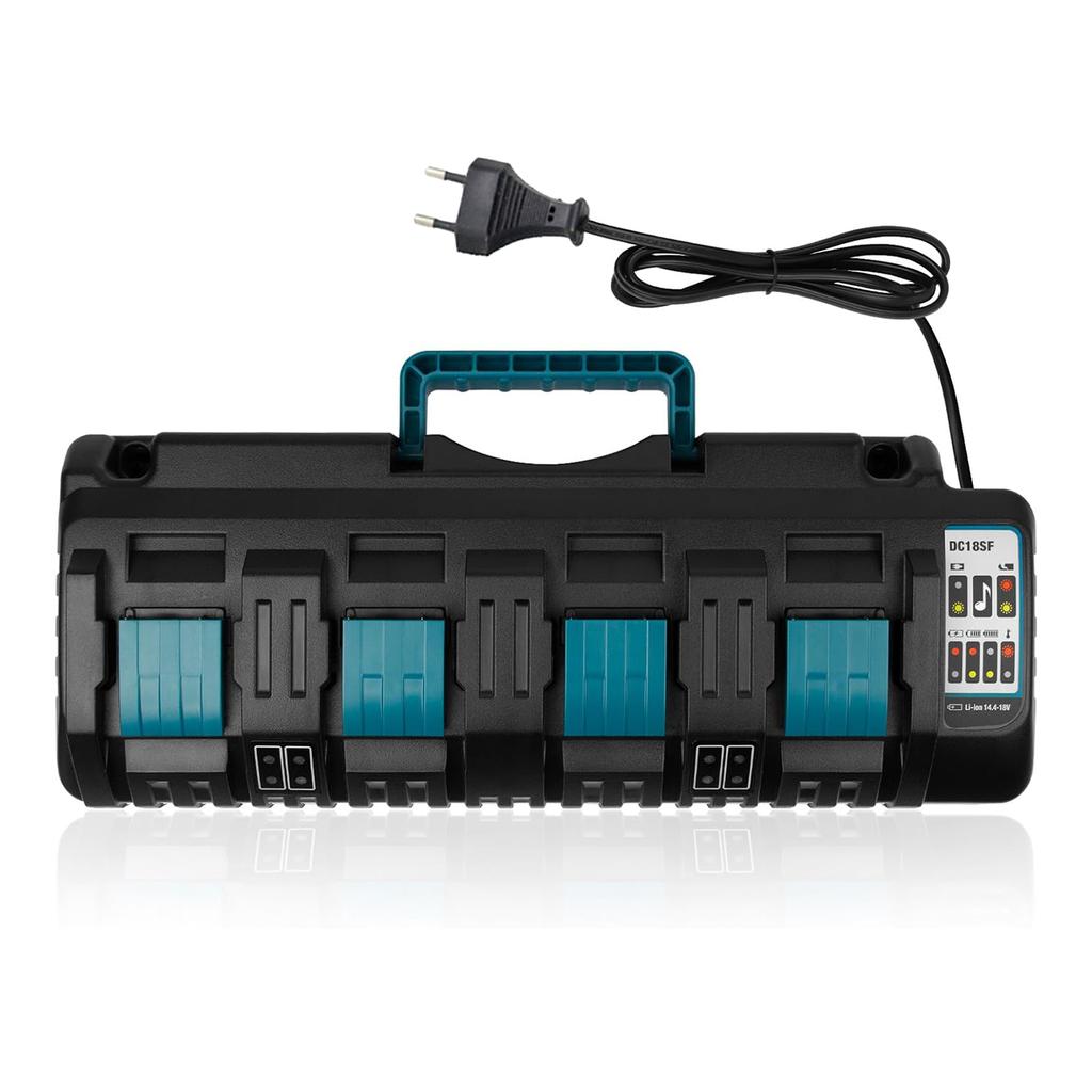 For Makita Battery Charger 11.1V-18V LXT Lithium‑Ion 1-Port Battery Charger Rapid Charger with Dual USB Port 11A Power Tools