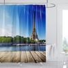 Londra Parigi Panoramico Torre di Parigi Tende Stampate Per Bagno Tenda da Doccia Accessori Divisori Tenda da Bagno Casa