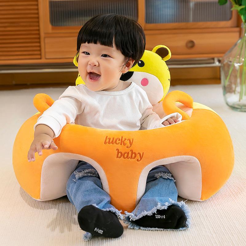 Infants And Toddlers Learn Seats, High Backrest Training, Sitting Posture, Chair Surround, Anti-Drop Cartoon Soft Baby Sofa