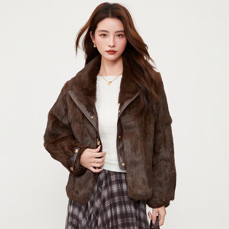 KAISER Women s Elegant Rabbit Fur Jacket L