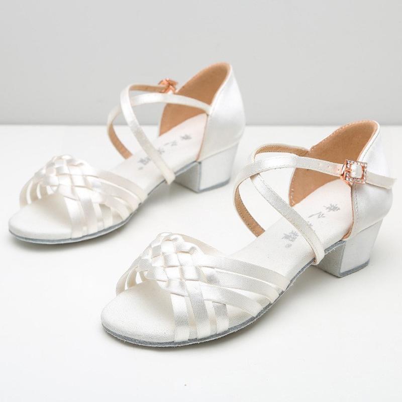 Kinder Latein Tanzschuhe Mädchen Frau Standard Tango Tanzschuhe Großhandel Tanzschuhe Für Mädchen Niedriger Absatz Kinder Salsa Sandalen