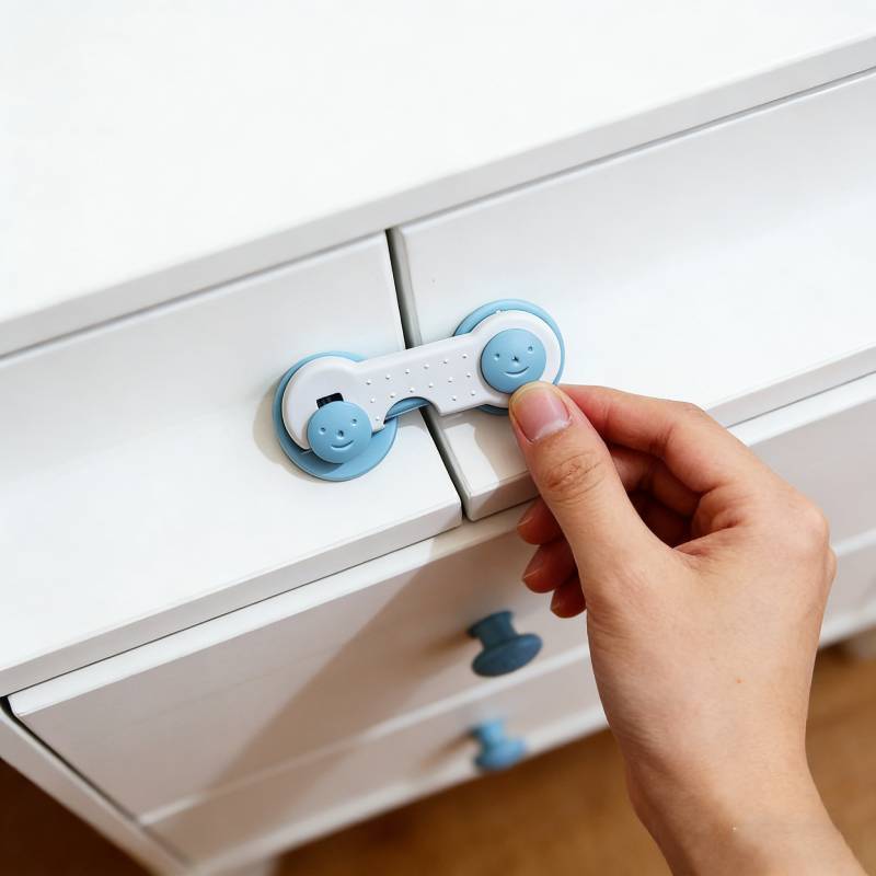 Serrure de sécurité pour bébé pour tiroirs et réfrigérateur Dispositif de verrouillage à l'épreuve des enfants pour la maison Sécurité enfant